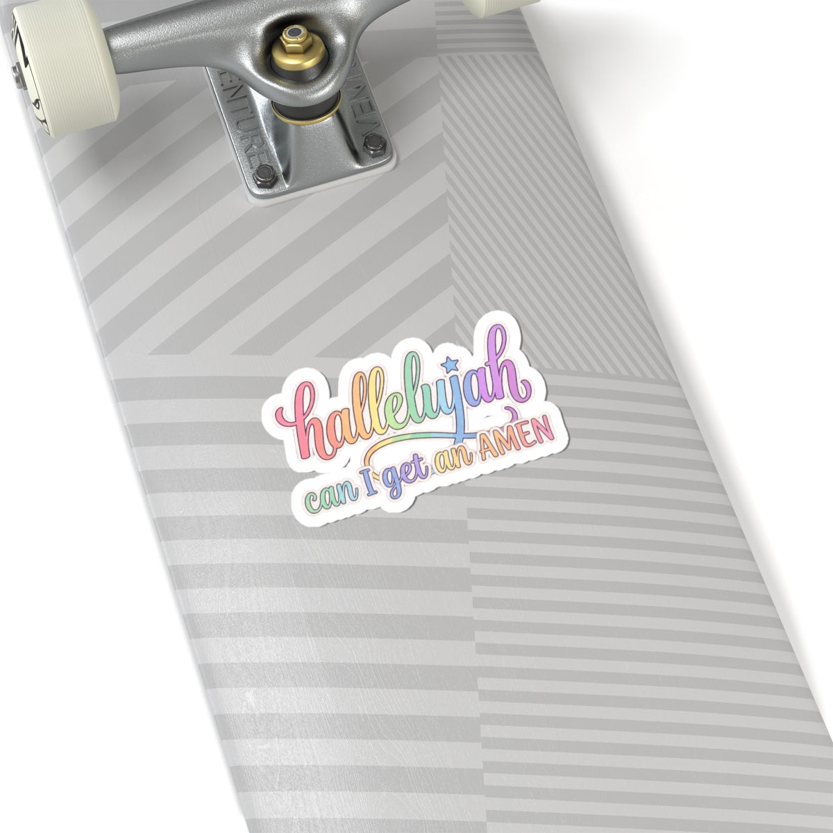 Hallelujah can I get an AMEN Sticker | pastel faith typography
