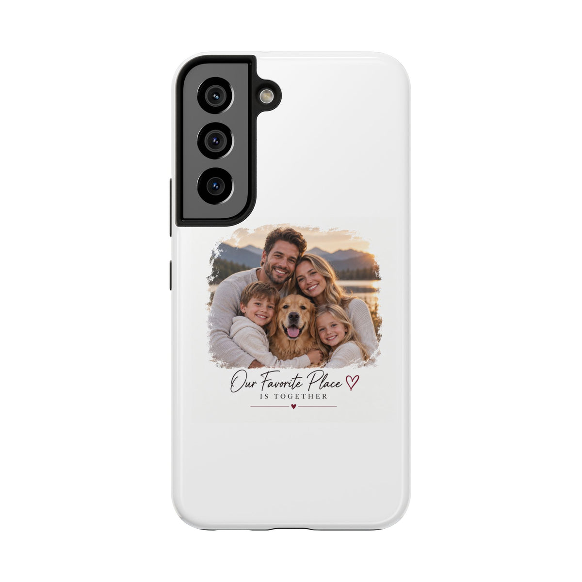 Tough Phone Case — Personalized Photo "Our Favorite Place" Protective Cover