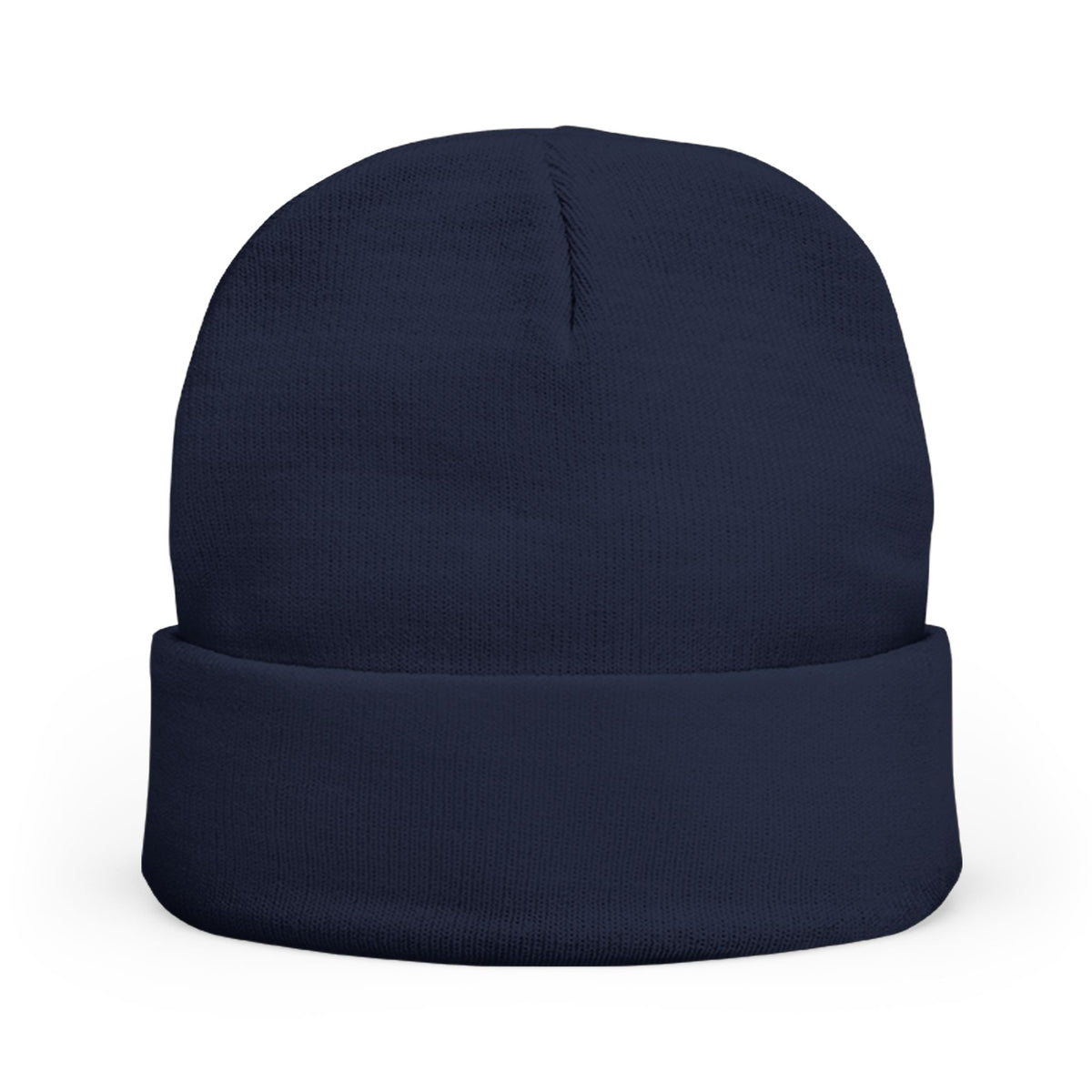 Embroidered Meditating Woman Knit Beanie — Cozy Yoga & Mindfulness Winter Hat
