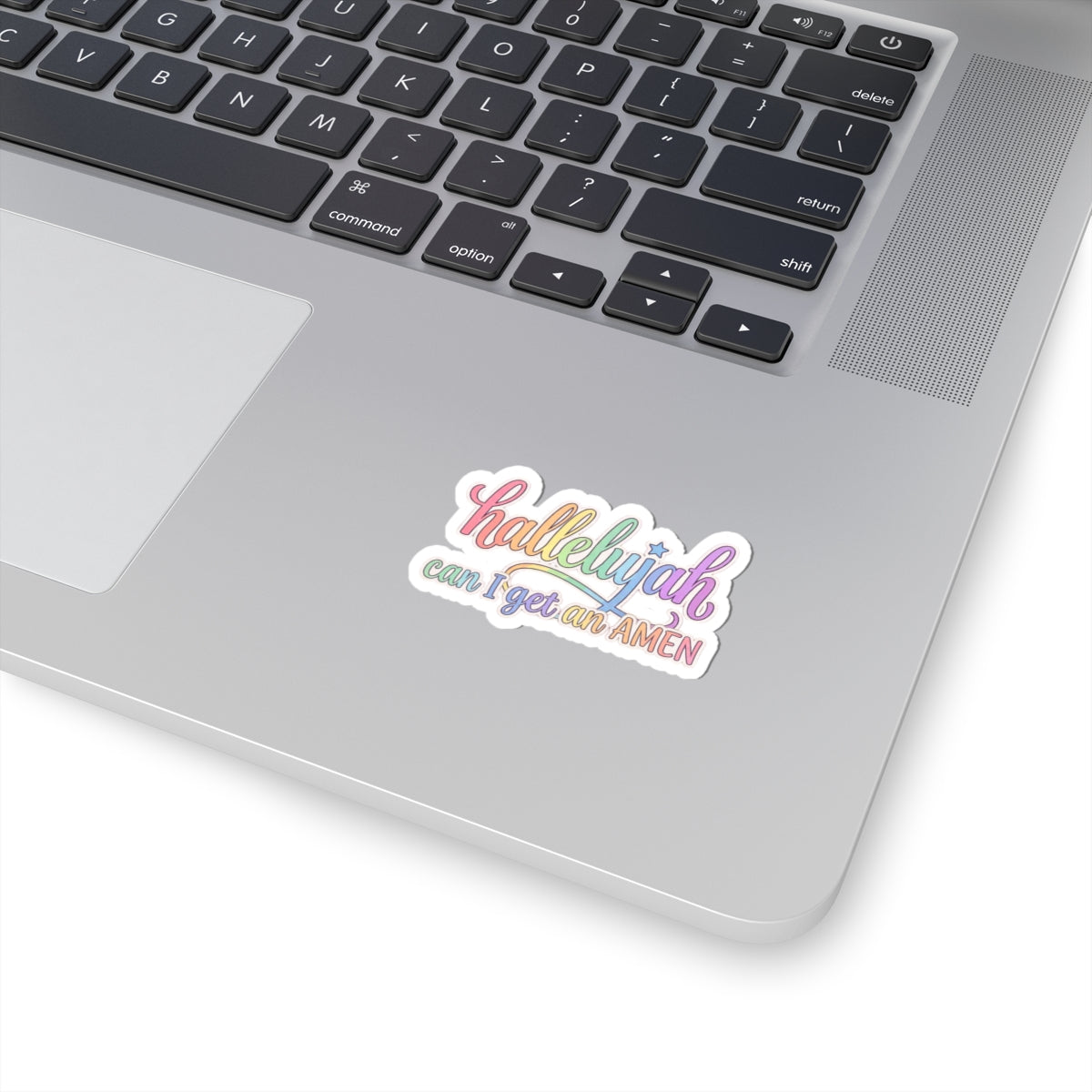 Hallelujah can I get an AMEN Sticker | pastel faith typography