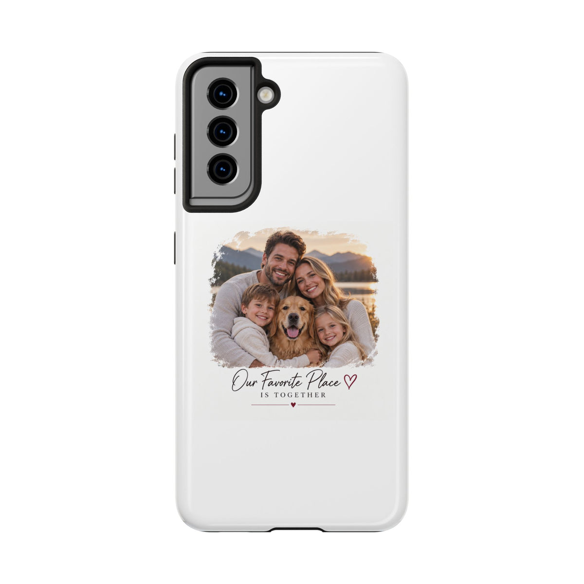 Tough Phone Case — Personalized Photo "Our Favorite Place" Protective Cover