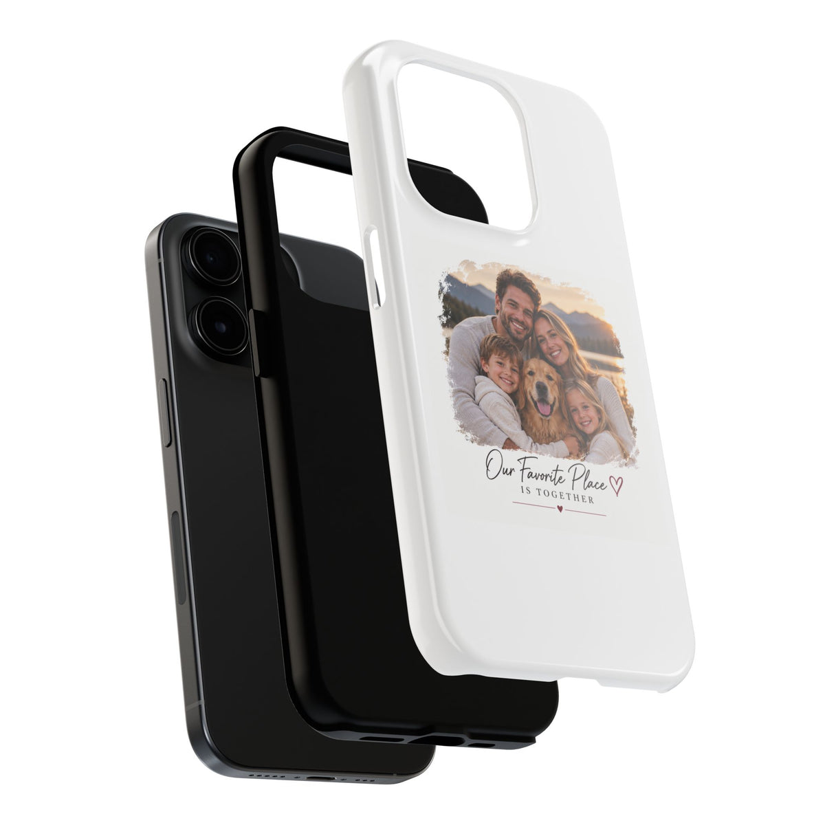 Tough Phone Case — Personalized Photo "Our Favorite Place" Protective Cover