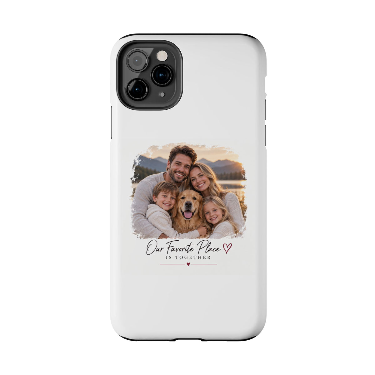 Tough Phone Case — Personalized Photo "Our Favorite Place" Protective Cover