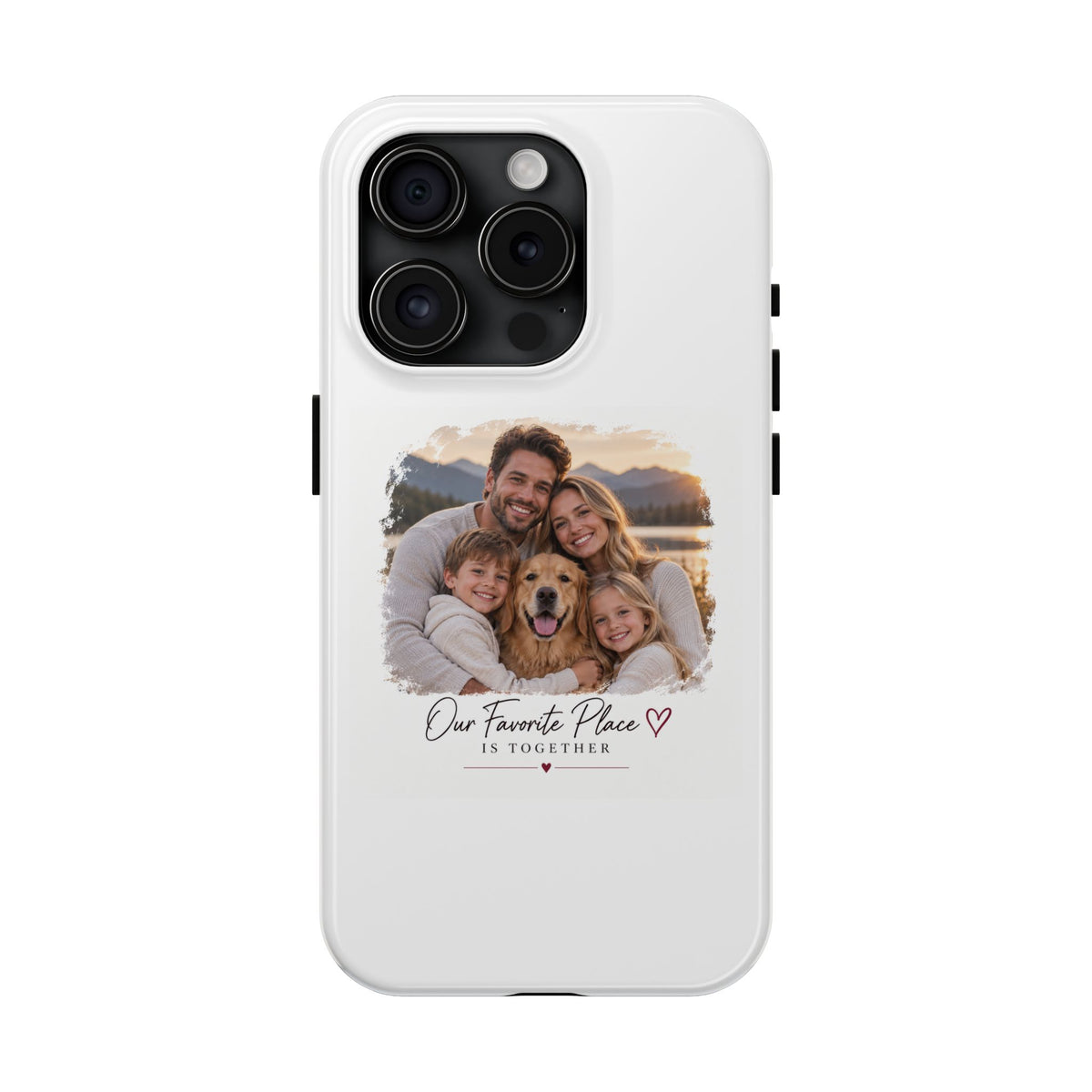Tough Phone Case — Personalized Photo "Our Favorite Place" Protective Cover