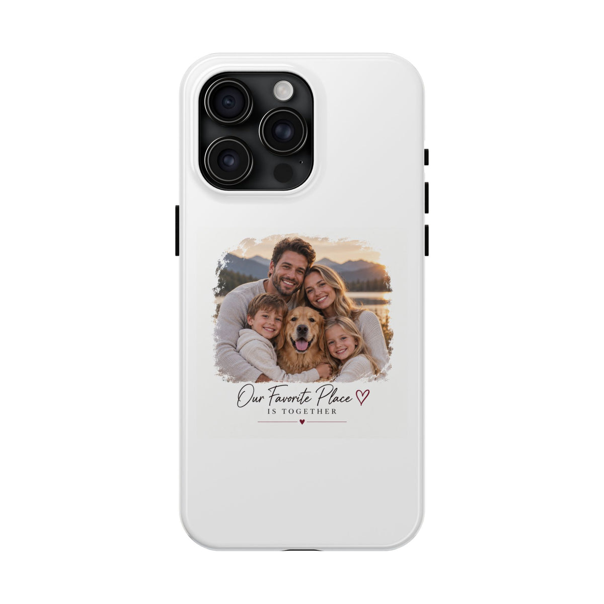 Tough Phone Case — Personalized Photo "Our Favorite Place" Protective Cover