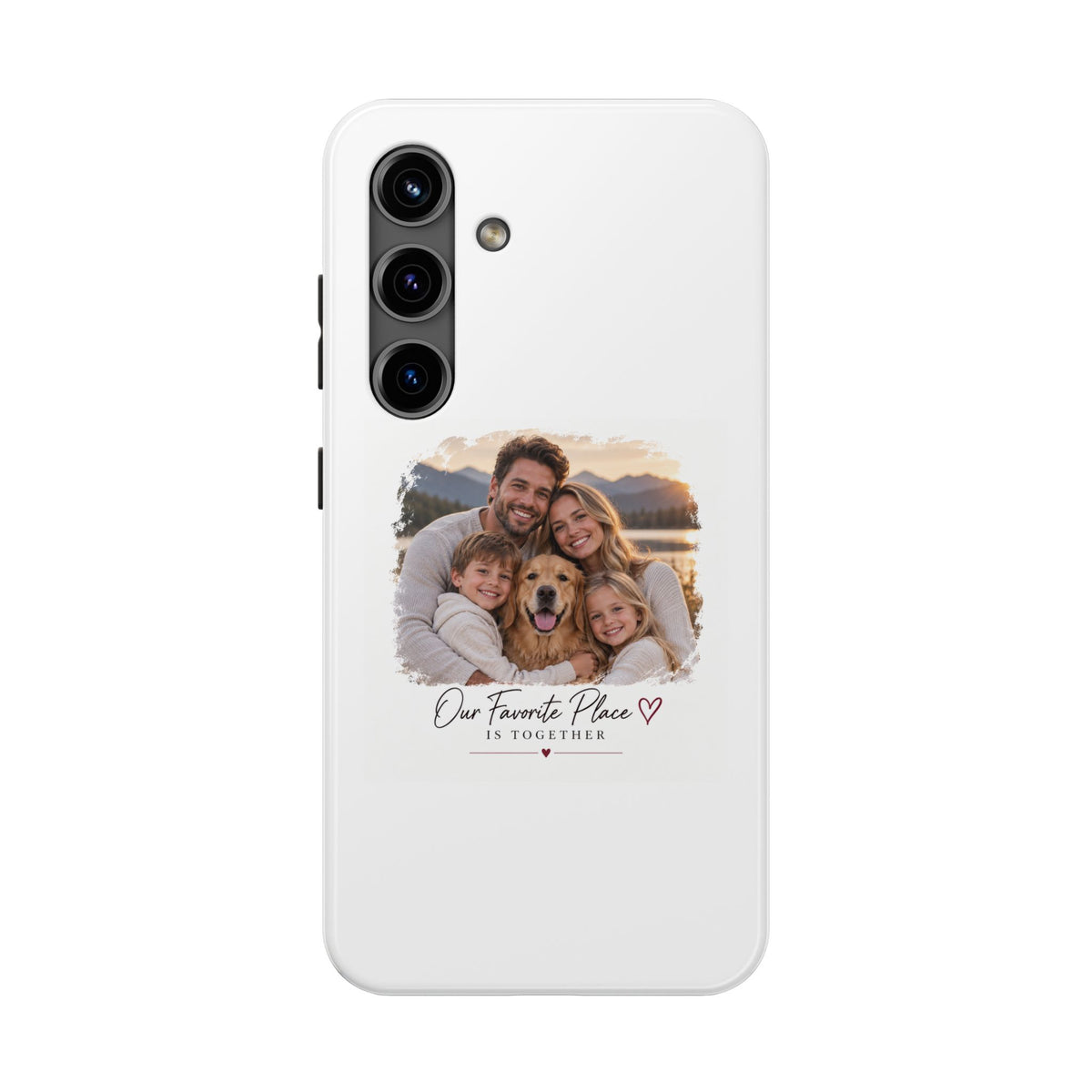 Tough Phone Case — Personalized Photo "Our Favorite Place" Protective Cover