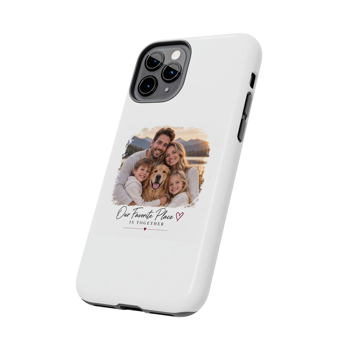 Tough Phone Case — Personalized Photo "Our Favorite Place" Protective Cover